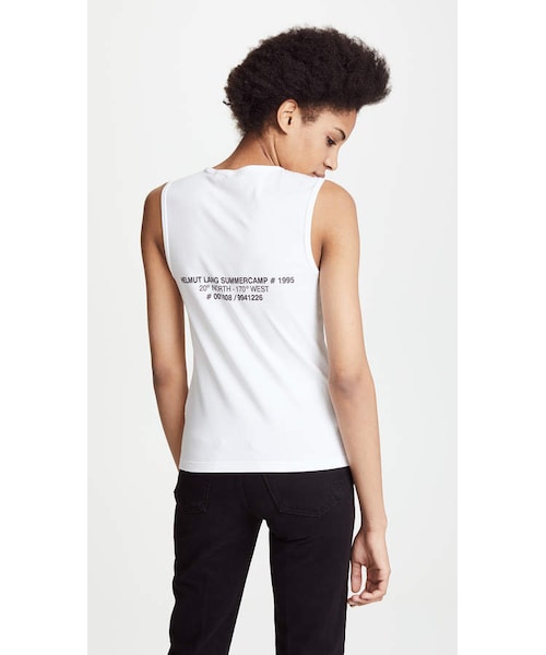 HELMUT LANG 新品未開封品 タンクトップ Lサイズ 白×1 Helmut Lang ストラップ タンクトップ | ホワイト | FARFETCH JP