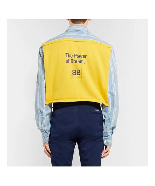 BALENCIAGA(バレンシアガ)の「Balenciaga Oversized Button-Down Collar Striped Denim Shirt(シャツ/ブラウス・メンズ・Blue・Eu41/Eu42/Eu40/Eu39/Eu38/Eu37)」の4枚目の写真