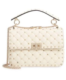 VALENTINO | VALENTINO GARAVANI Medium Rockstud Matelasse Quilted Leather Shoulder Bag(ショルダーバッグ)