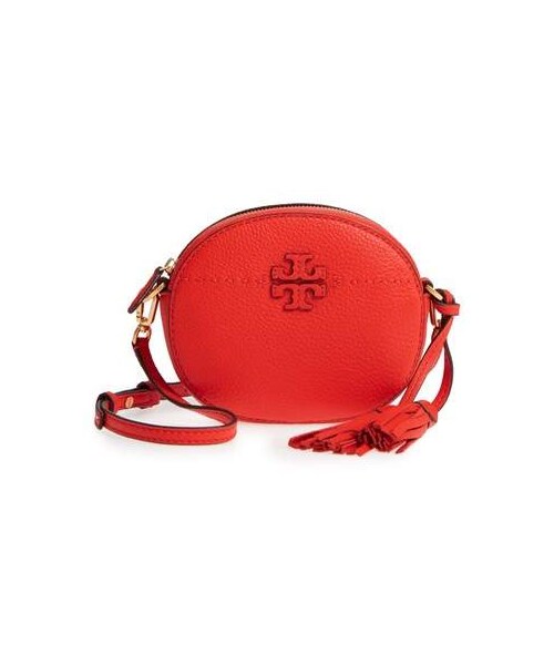TORY BURCH(トリーバーチ)の「Tory Burch McGraw Leather Crossbody Bag(ショルダーバッグ・レディース・Beige/Black/White/Red・One Size)」の4枚目の写真