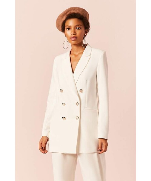 forever 21 white blazer