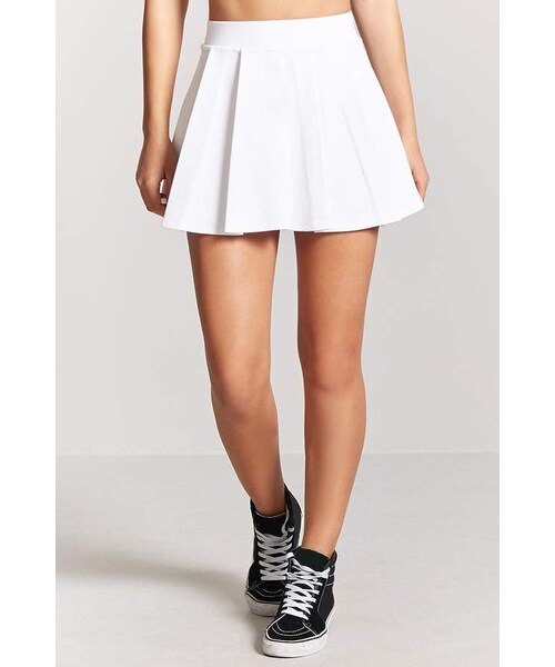 FOREVER 21（フォーエバー トゥエンティーワン）の「Forever 21 Box Pleat Mini Skirt（スカート・レディース・Pink/Black/White・Large/X-small/Medium/Small）」の12枚目の写真