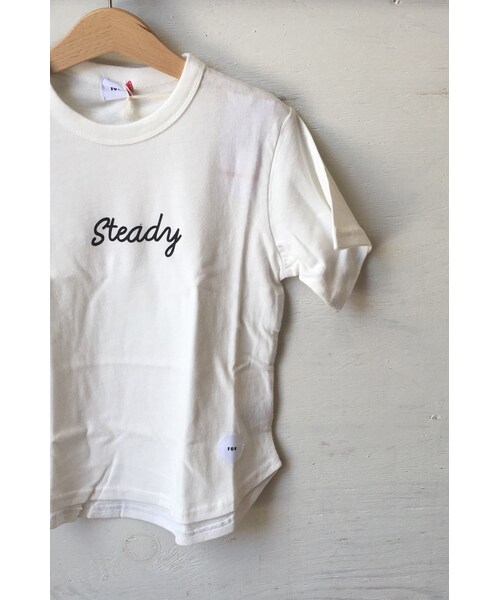 cache cache（カシュ カシュ）の「FOV  steady　Tシャツ(ホワイト）（Tシャツ/カットソー・キッズ・その他）」の2枚目の写真