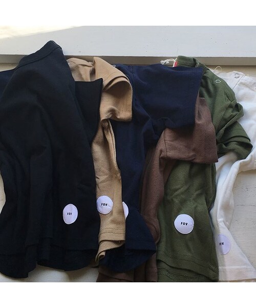 cache cache（カシュ カシュ）の「FOV  PLAIN Tシャツ(キャメル）（Tシャツ/カットソー・キッズ・その他）」の5枚目の写真