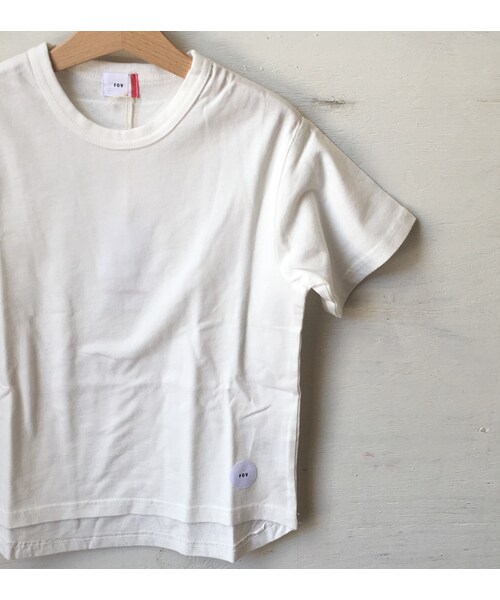 cache cache（カシュ カシュ）の「FOV  PLAIN Tシャツ(ホワイト)（Tシャツ/カットソー・キッズ・その他）」の2枚目の写真