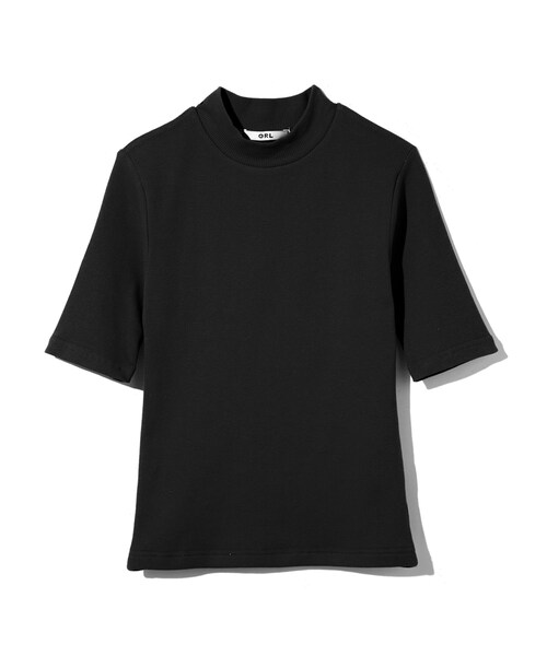 GRL(グレイル)の「プチハイネックテレコトップス(Tシャツ/カットソー・レディース・レッド/ブラック/グレー/オフホワイト/からし・M)」の3枚目の写真