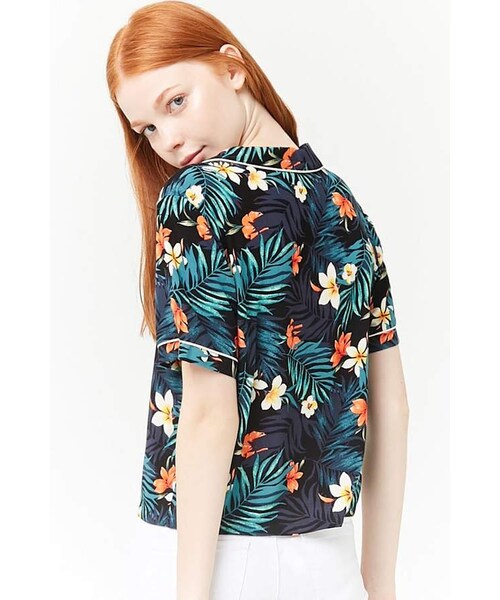 Forever 21 Tropical Floral Print 