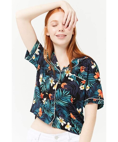 Forever 21 Tropical Floral Print 