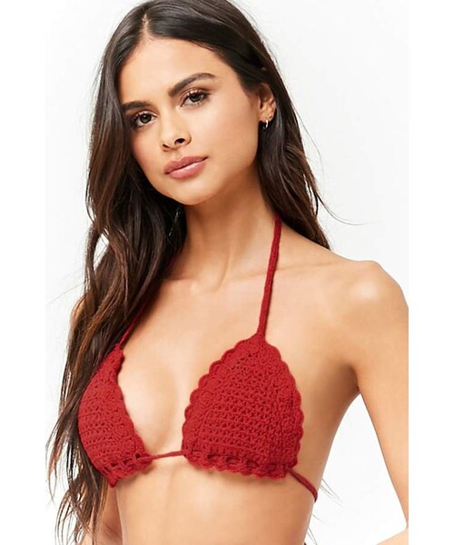 crochet bikini top forever 21