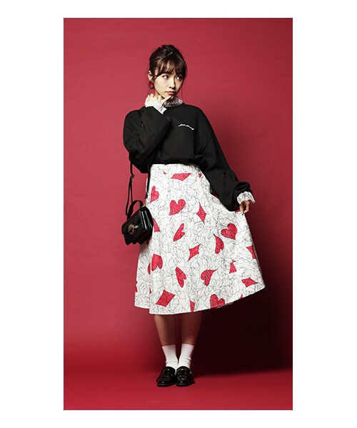 Cheer Closet チアクローゼット の 前田希美 ロマンチックトランプモチーフスカート スカート Wear