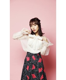 CHEER CLOSET | 【前田希美】ボウタイチュールブラウス(シャツ/ブラウス)