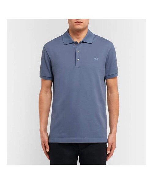 Bottega Veneta 青 ポロシャツ