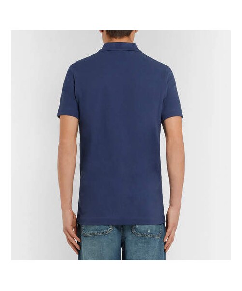 LOEWE（ロエベ）の「Loewe Embroidered Cotton-Piqué Polo Shirt