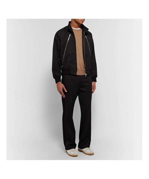 Maison Margiela(メゾンマルジェラ)の「Maison Margiela Suede Elbow-Patch Cotton And Wool-Blend Sweater(ニット/セーター・メンズ・Brown・S/M/XL/L/XXL)」の2枚目の写真