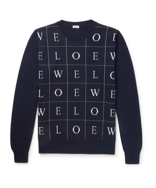 LOEWE（ロエベ）の「Loewe Slim-Fit Intarsia Wool Sweater（ニット  