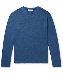 nonnative | nonnative Indigo-Dyed Mélange Cotton Sweater(ニット/セーター)