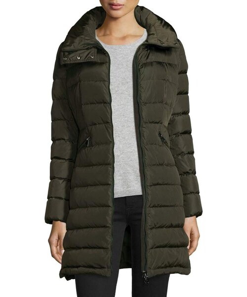 MONCLER（モンクレール）の「Moncler Flammette Long Puffer Jacket（ジャケット/アウター・レディース・Beige/Green・5/00）」の4枚目の写真