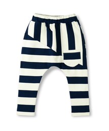 BRANSHES | ボーダー切替えサルエルクロップドパンツ(その他パンツ)