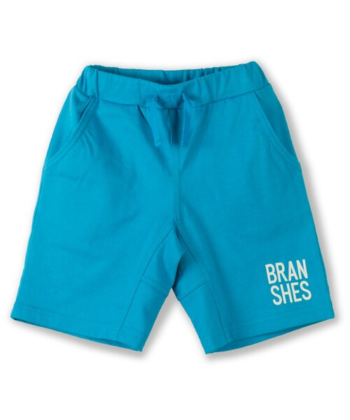 BRANSHES（ブランシェス）の「デイリーロゴハーフパンツ（その他パンツ・キッズ・杢グレー/ターコイズブルー/カラシ・80～150）」の3枚目の写真