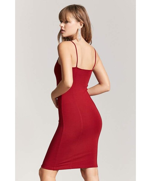 FOREVER 21(フォーエバー トゥエンティーワン)の「Forever 21 Cami Bodycon Mini Dress(ワンピース・レディース・Black/Red/Purple・Small/Medium/Large)」の8枚目の写真
