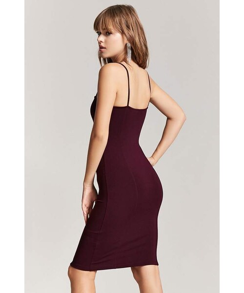 FOREVER 21(フォーエバー トゥエンティーワン)の「Forever 21 Cami Bodycon Mini Dress(ワンピース・レディース・Black/Red/Purple・Small/Medium/Large)」の7枚目の写真