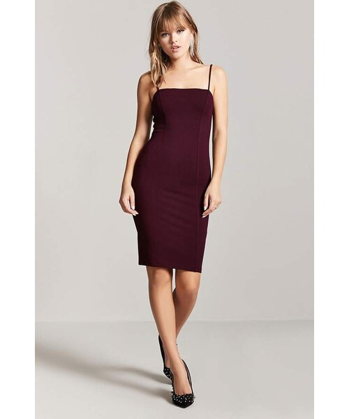 FOREVER 21(フォーエバー トゥエンティーワン)の「Forever 21 Cami Bodycon Mini Dress(ワンピース・レディース・Black/Red/Purple・Small/Medium/Large)」の10枚目の写真