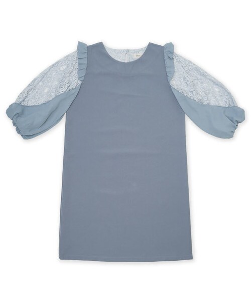 flower(フラワー)の「dreamin party onepiece ~ドリーミンパーティーワンピース(ワンピース・レディース・ブラック/ブルー/ベージュ・FREE)」の3枚目の写真