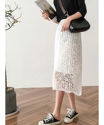 bodurine | レースロングスカート*全2色*(スカート)