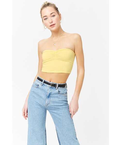 FOREVER 21(フォーエバー トゥエンティーワン)の「スウィートハートネックチューブトップ(その他・レディース・BLACK/WHITE/LIGHT YELLOW/NAVY・S/M/L/5.5/6/6.5/7/7.5/8/8.5/9/10/ONE SIZE)」の6枚目の写真