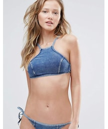 seafolly 水着 SEAFOLLY QUILTED FIXED TRI BIKINI TOP – Beach Breeze