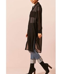 FOREVER 21 | Forever 21 Sheer Longline Shirt(シャツ/ブラウス)