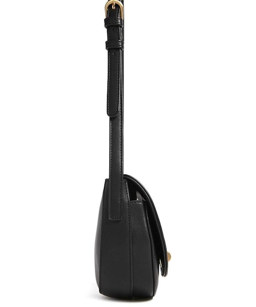 FOREVER 21（フォーエバー トゥエンティーワン）の「Forever 21 Faux Leather Crossbody Saddle Bag（ショルダーバッグ・レディース・Orange/Black・One Size）」の4枚目の写真