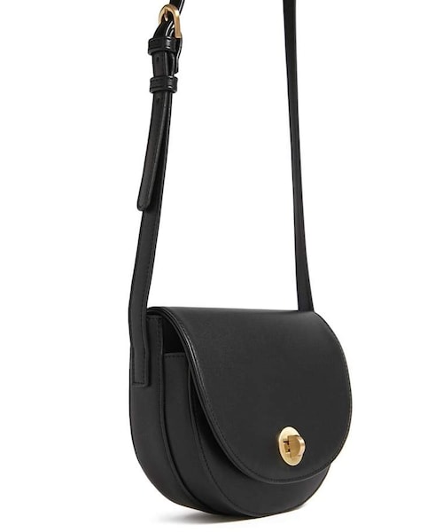 FOREVER 21（フォーエバー トゥエンティーワン）の「Forever 21 Faux Leather Crossbody Saddle Bag（ショルダーバッグ・レディース・Orange/Black・One Size）」の2枚目の写真