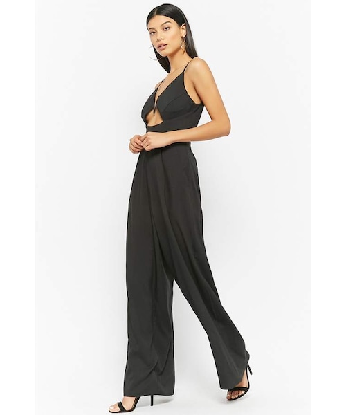 FOREVER 21(フォーエバー トゥエンティーワン)の「Forever 21 High-Waist Palazzo Jumpsuit(その他パンツ・レディース・Pink/Black/Beige・Small/Large/Medium)」の10枚目の写真