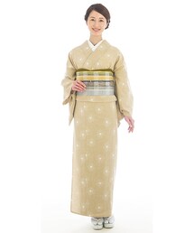 きもの遊び.net | 刺繍入綿麻きもの　プレタ(浴衣)