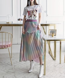 DINT | フェンオーロラプリッツスカート(スカート)