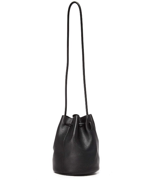 ショルダーバッグ building block Mini Bucket in Pebbled Building Block-Mini Bucket in Pebbled Black - kitoit / kiik