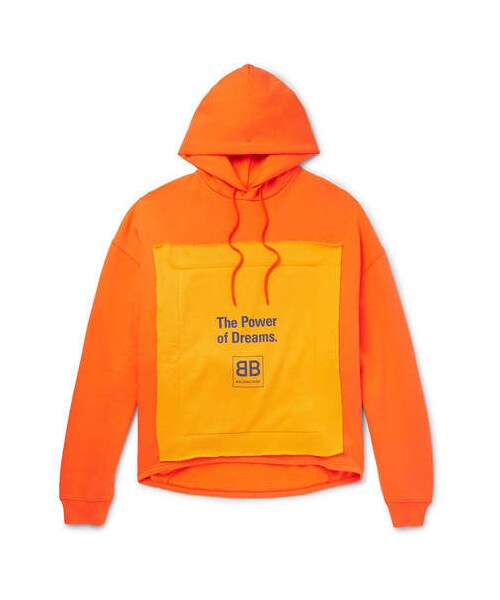 orange balenciaga hoodie