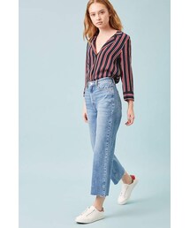 FOREVER 21 | Forever 21 High-Rise Wide Crop Jeans(デニムパンツ)