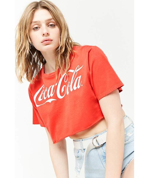 Forever 21,Forever 21 Coca-Cola Cropped Tee - WEAR