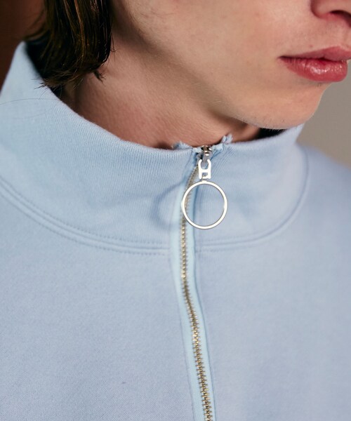 LIDNM（リドム）の「リングジップスウェット（スウェット・メンズ・ブルー・S/M/L）」の2枚目の写真
