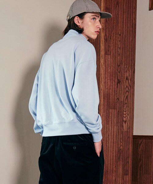 LIDNM（リドム）の「リングジップスウェット（スウェット・メンズ・ブルー・S/M/L）」の4枚目の写真