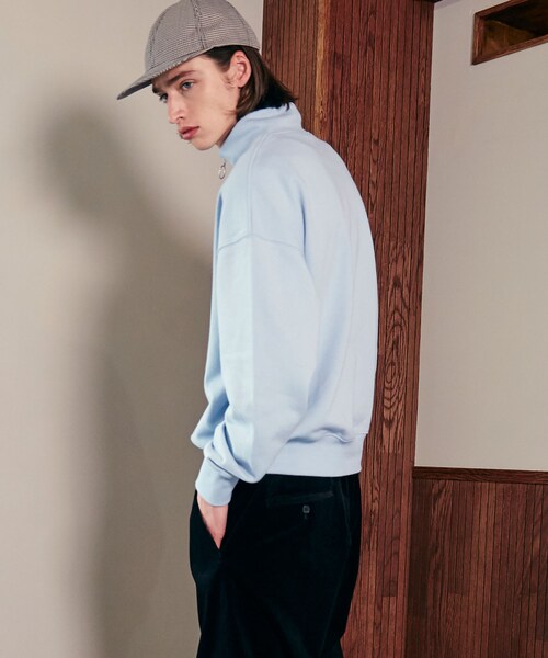 LIDNM（リドム）の「リングジップスウェット（スウェット・メンズ・ブルー・S/M/L）」の5枚目の写真