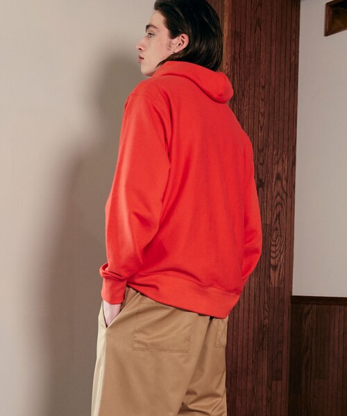 LIDNM（リドム）の「ヘビーウェイトパーカー（パーカー・メンズ・レッド・S/M/L）」の3枚目の写真