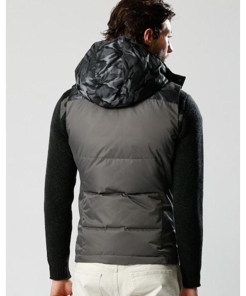 wjk simple down vest ダウンベスト フード付き wjk simple down vest ダウンベスト フード付き