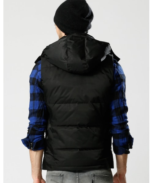 wjk（ダヴルジェイケイ）の「simple hooded down vest（）」 - WEAR