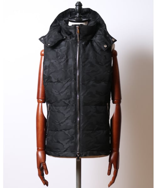 wjk simple down vest ダウンベスト フード付き wjk simple down vest ダウンベスト フード付き