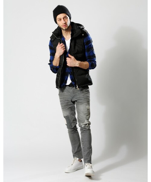 wjk simple down vest ダウンベスト フード付き wjk simple down vest ダウンベスト フード付き