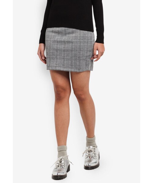checkered skirt cotton on