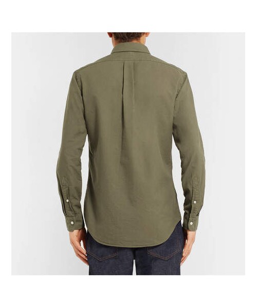 POLO RALPH LAUREN(ポロ ラルフ ローレン)の「Polo Ralph Lauren Slim-Fit Button-Down Collar Garment-Dyed Cotton Oxford Shirt(シャツ/ブラウス・メンズ・Green・XL/XXL/L/S)」の5枚目の写真